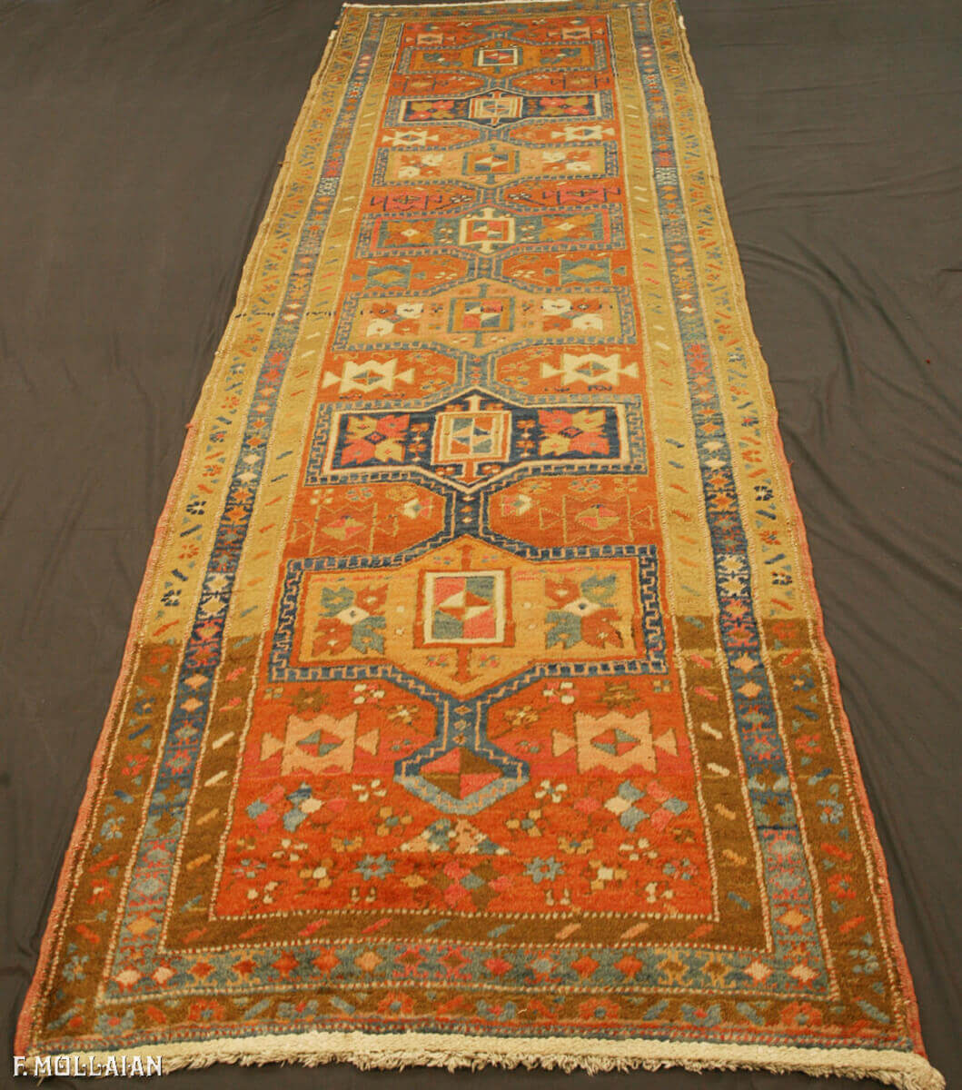 Tapis Couloir Persan Antique Heriz n°:78132658